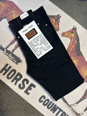 Wrangler Black Boot Cut Pants new with tags